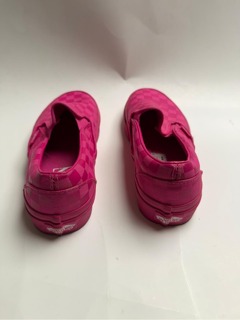 Vans Kids Slip-On Checkerboard Sneakers in Hot Pink - Picture 4 of 7